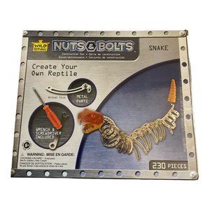 Wild Republic Nuts & Bolts Snake Reptile 230 Piece Construction Set.   Open box